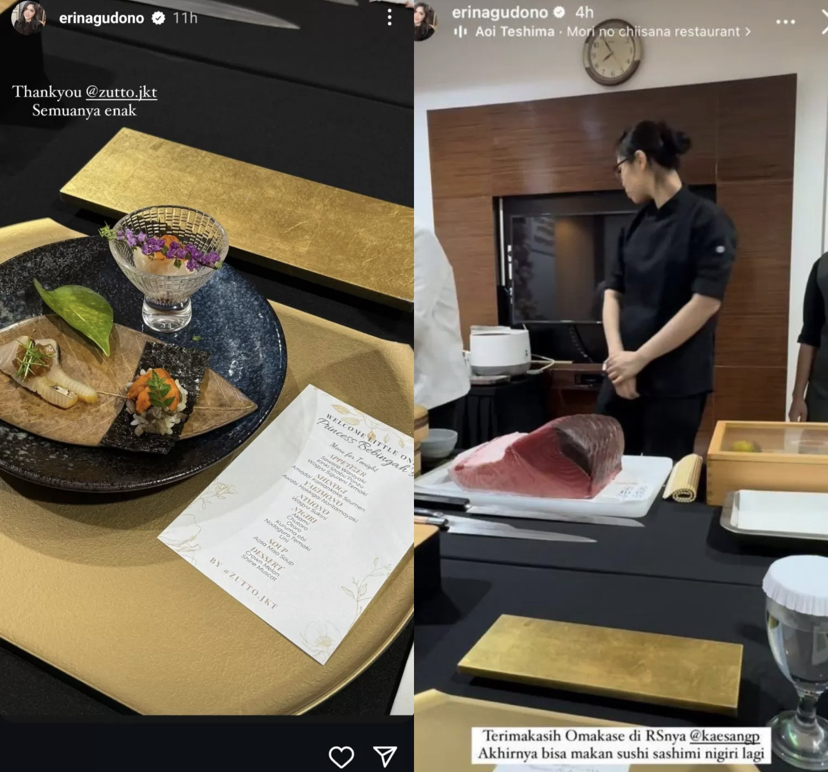 Erina Gudono Dihujat Lagi Oleh Netizen +62 Gegara Pamer Makan Omakase di Rumah Sakit Usai Lahiran