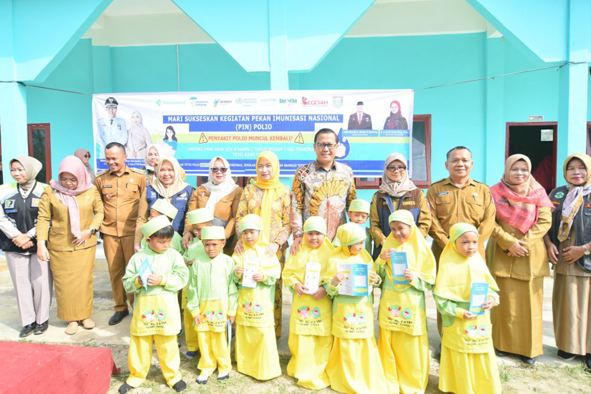 Launching Pekan Imunisasi Nasional Polio 2024: Pj Bupati Banyuasin Ajak Orang Tua Aktif Lindungi Anak dari Pol