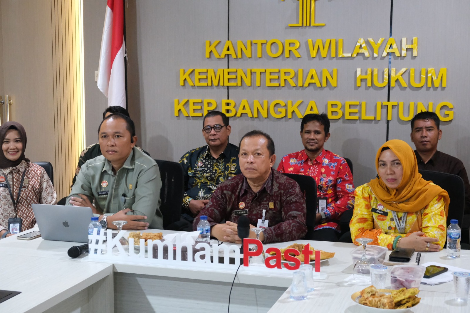 Kakanwil Kemenkum Babel Harun Sulianto Ikuti Rapat Kerja Teknis Pembinaan Hukum Nasional