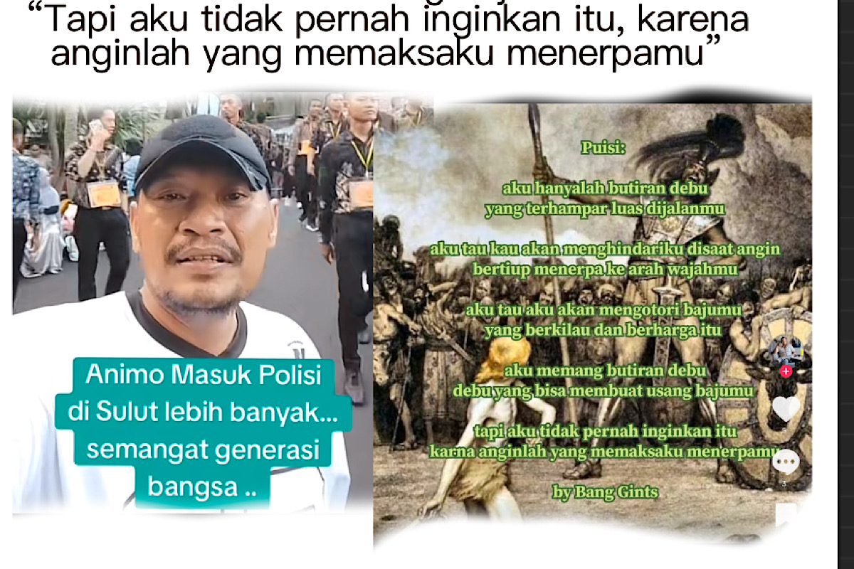 Hapus Video, Kanit Reskrim Tuding Dugaan Kecurangan Seleksi Casis Polri Unggah Puisi Hanya Butiran Debu