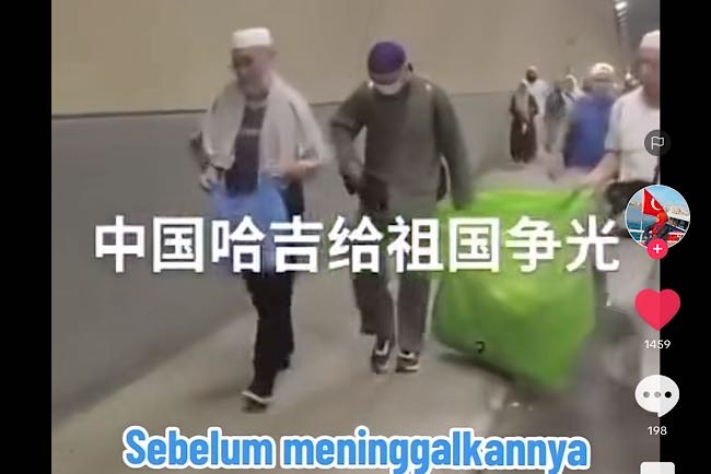 Viral Jemaah Haji Cina Membersihkan Jalan-jalan di Kota Makkah Sebelum Mereka Berangkat Pulang 