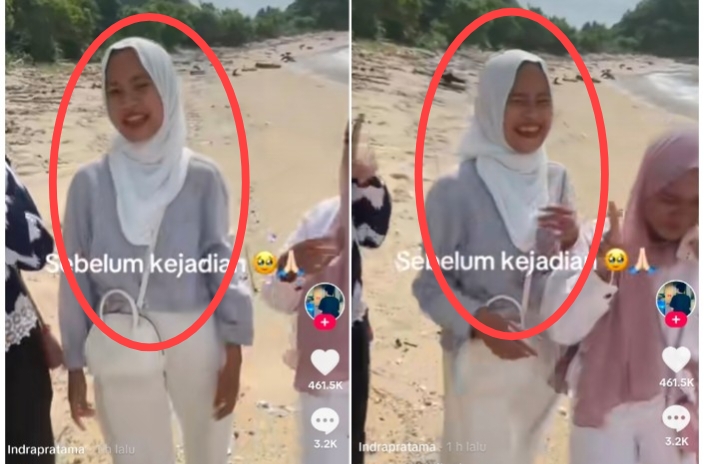 Korban Swafoto Berujung Maut di Pantai Lombok Sempat Unggah Konten Tertawa, Warganet: Sudah Ada Tanda