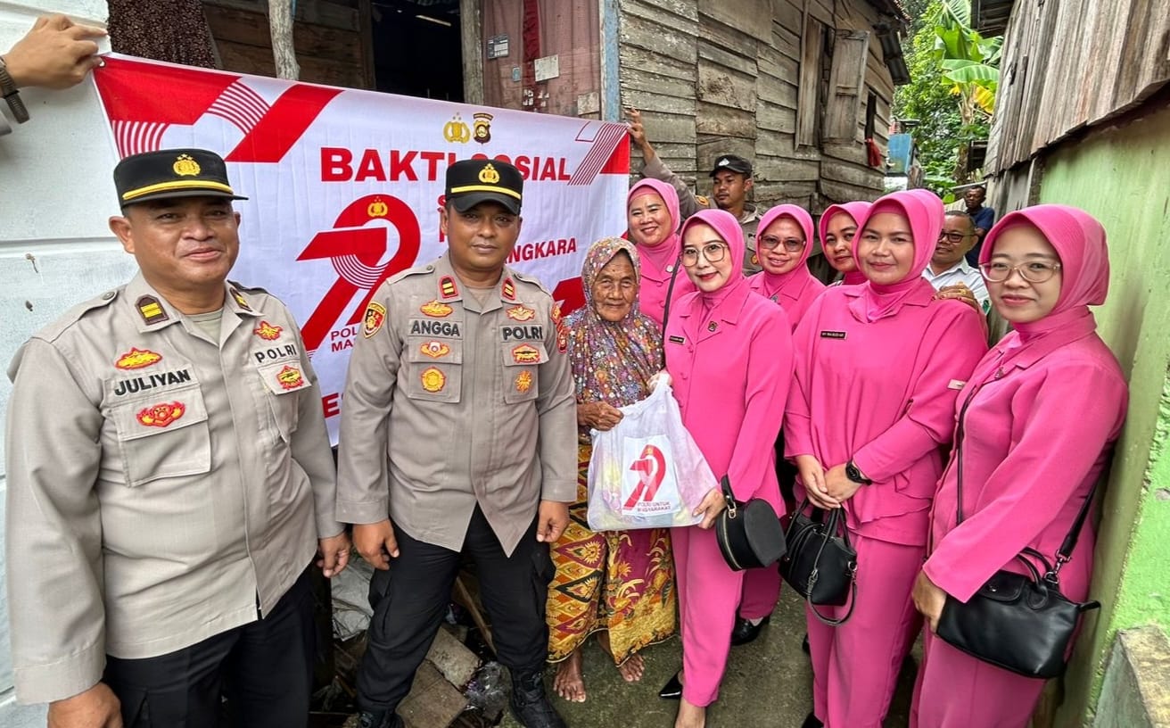 Wujud Kepedulian & Penghormatan di Hari Bhayangkara ke-79, Polsek Pemulutan Ogan Ilir Gelar Anjangsana