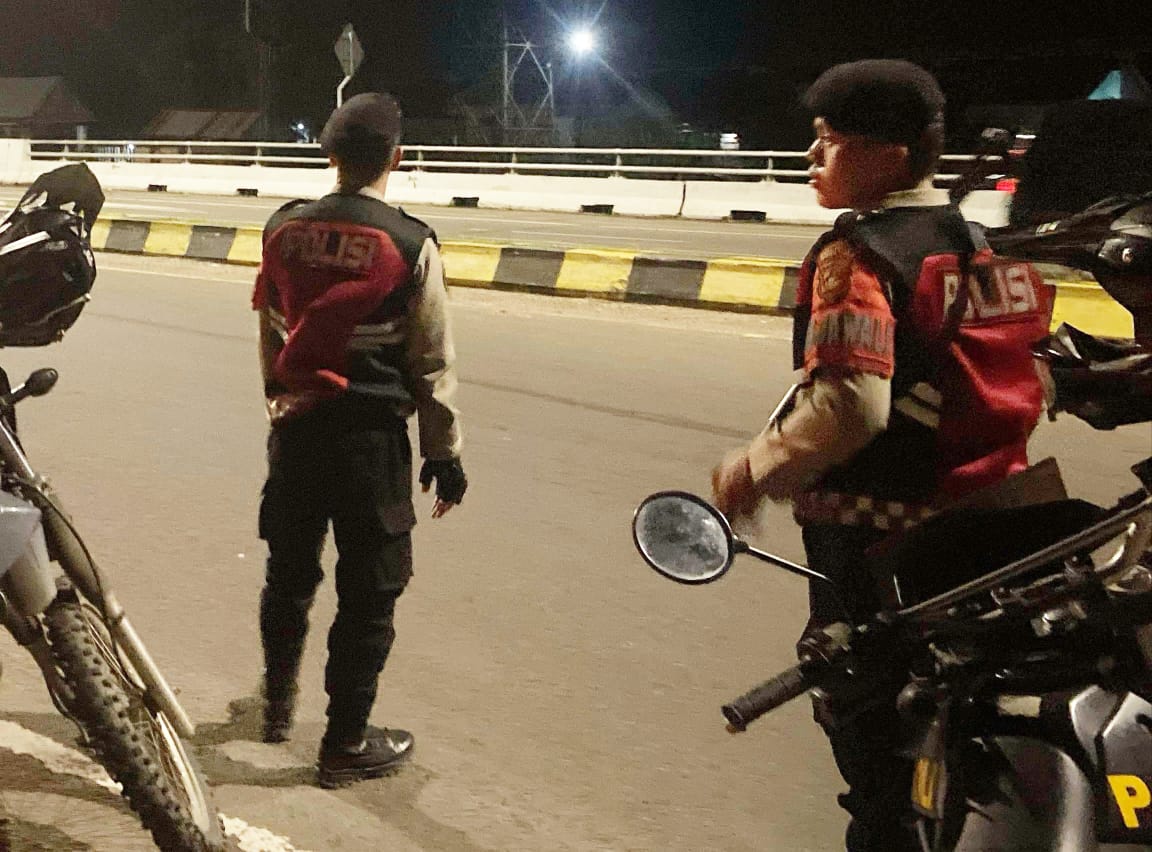 Pastikan Wilayah Ogan Ilir Aman dan Kondusif Saat Ramadan, Sat Samapta Polres OI Rutin Laksanakan Patroli