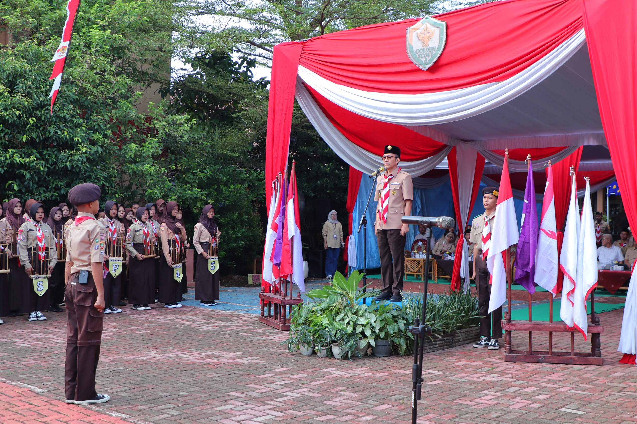 Ratu Dewa Buka Golden Scout IV: Tekankan Pembinaan Karakter dan Disiplin Generasi Muda