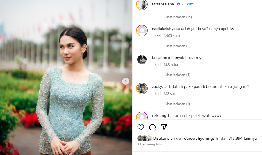 Azizah Salsha Kembali Dihujat, Netizen Salfok Lepas Cincin Nikah: Udah Janda Ya?