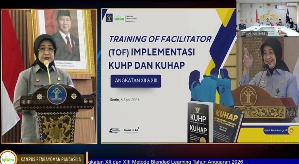 Implementasi KUHP Baru, Kanwil Kemenkum Babel Ikuti ToF Tahun 2026