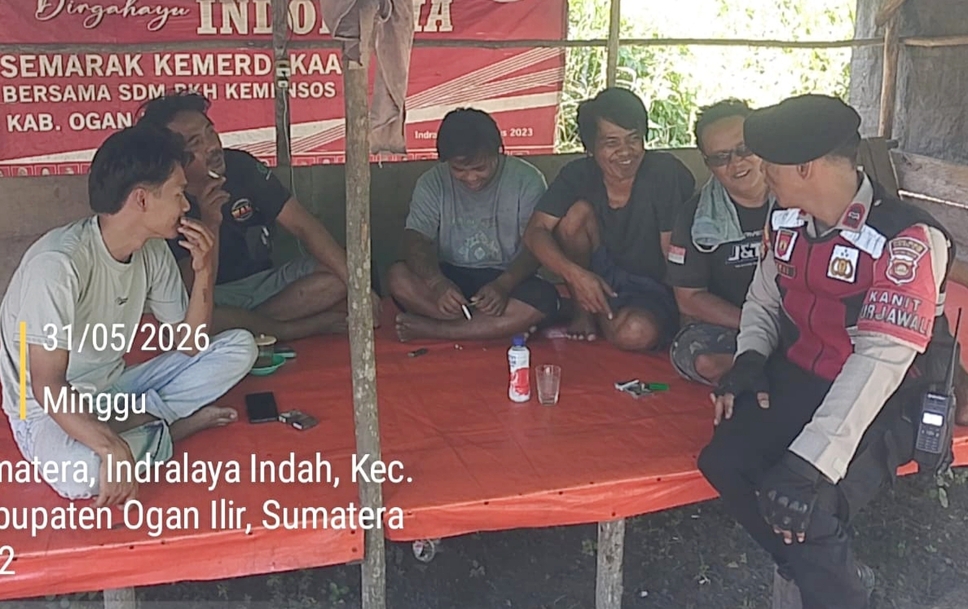 Antisipasi Gangguan Kamtibmas di Hari Libur, Personel Sat Samapta Polres Ogan Ilir Maksimalkan Patroli