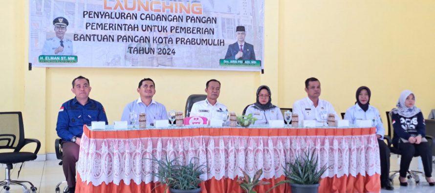 Pj. Walikota Prabumulih Launching Penyaluran Cadangan Pangan Pemerintah Tahap II