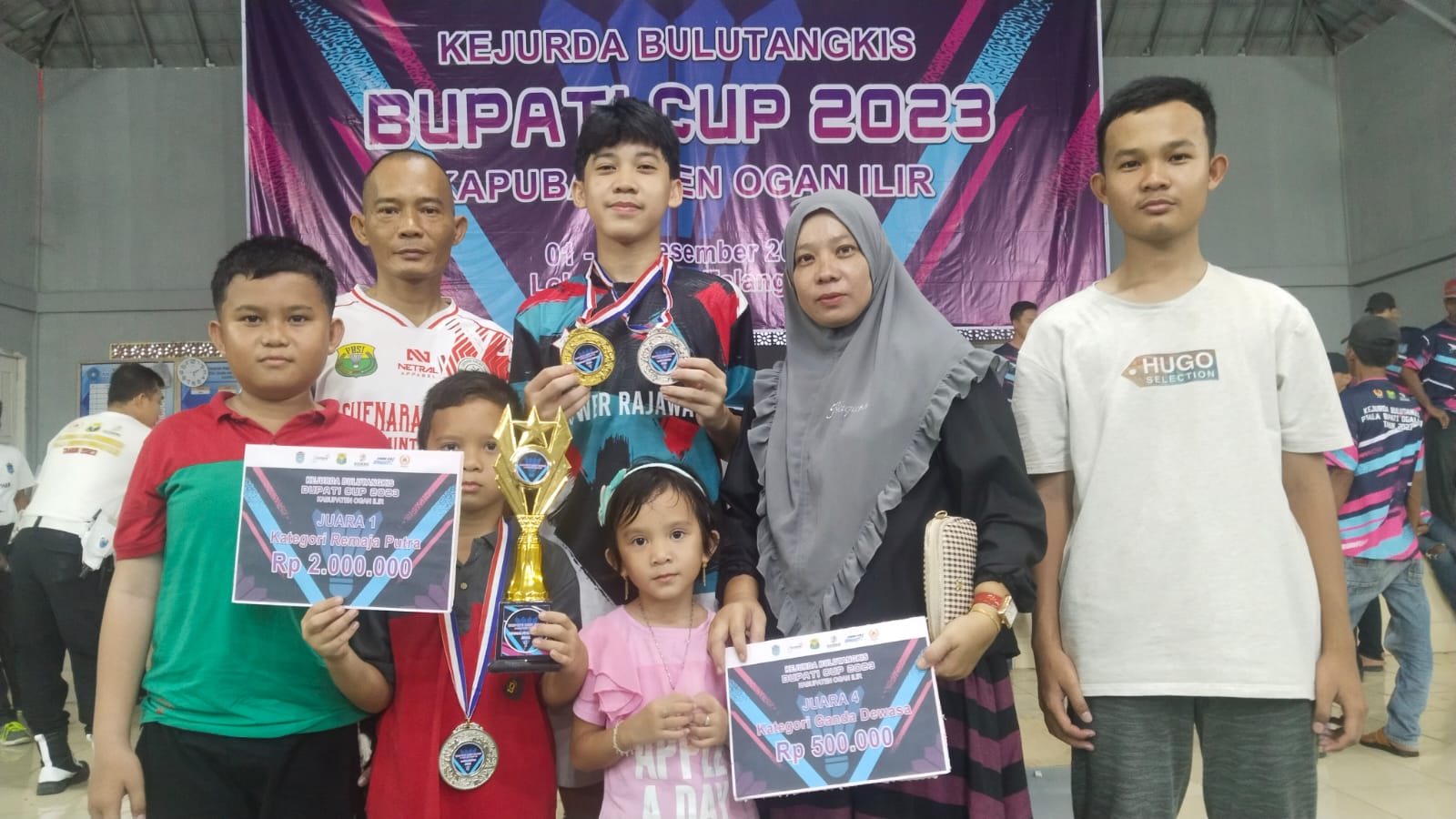 Kevin Maulana dari PB Chenara Vinlan Tanjung Batu Juarai Kejurda Bulutangkis Bupati Ogan Ilir Cup 2023