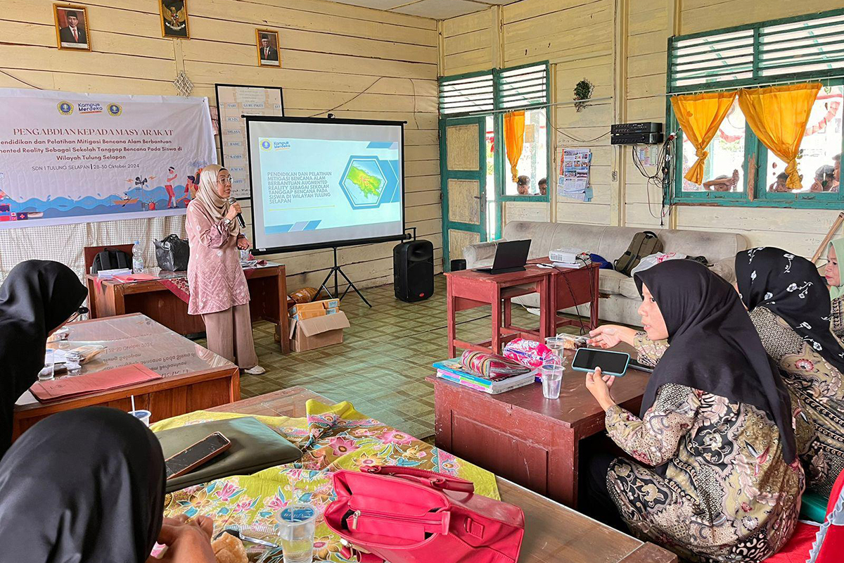 Pendidikan Mitigasi Bencana Alam Berbantuan AR Sebagai Sekolah Tanggap Bencana di SD Negeri 1 Sungai Pedada 