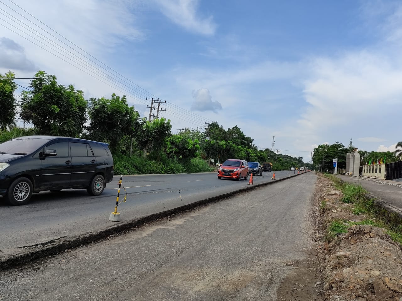 Jalan Lingkar Prabumulih Mulus, Jalan Jenderal Sudirman Diperlebar