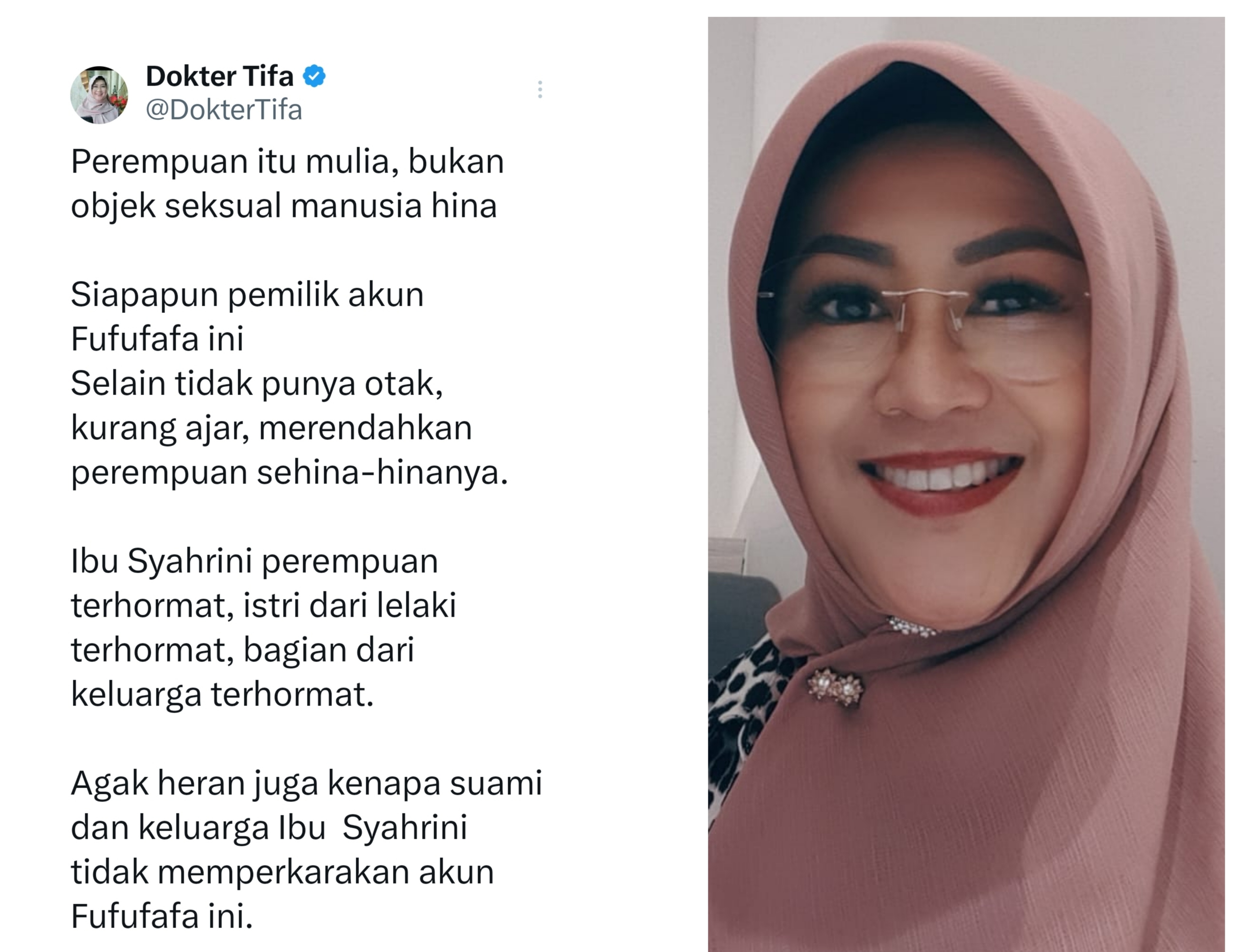 Dokter Tifa Sarankan Syahrini Laporkan Akun Fufufafa ke Wapres Gibran, Buntut Cuitan Pengen Susunya