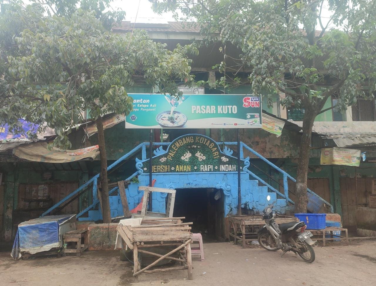 Penampakan Gedung Pasar Kuto yang Memprihatinkan