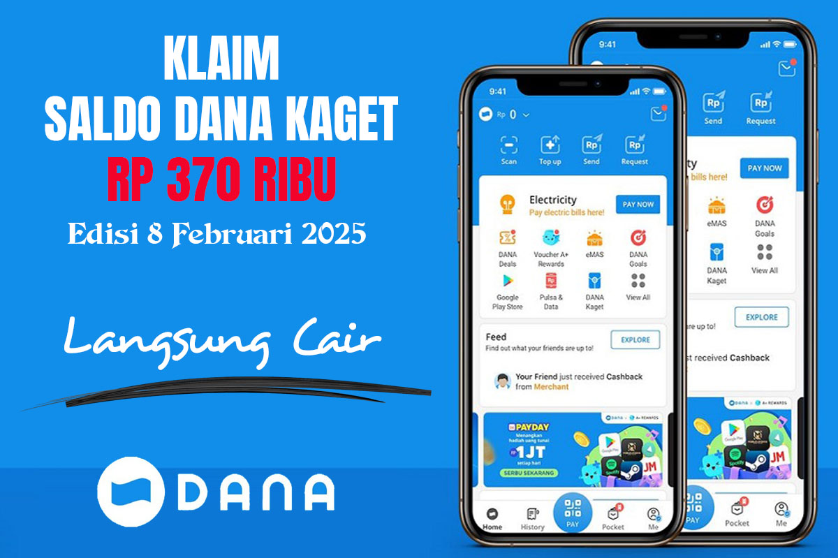 Paling BARU! Link DANA Kaget Hari Ini, Saldo Gratis Rp370 Ribu Auto Cair ke Rekening