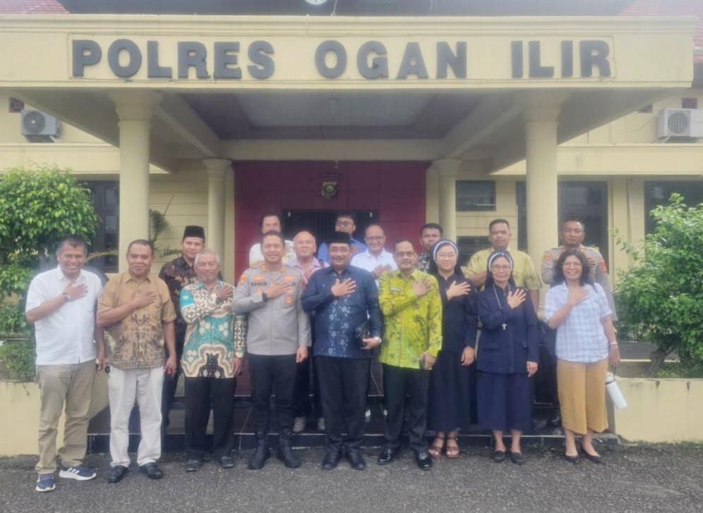 Sejumlah Tokoh Agama di Ogan Ilir Ramai-Ramai Datangi Mapolres OI, Ada Apa Ya? 