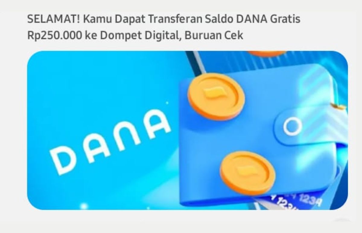 DANA Kaget Hari Ini! Segera Klaim Link Gacor 10 Februari 2025 dan Dapatkan Saldo Gratis Rp250.000 Sekarang