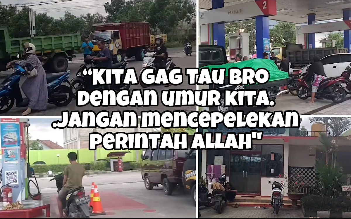 MasyaAllah, SPBU Puyung Ini ‘Tutup Sementara’ Petugasnya Tunaikan Salat Berjamaah  