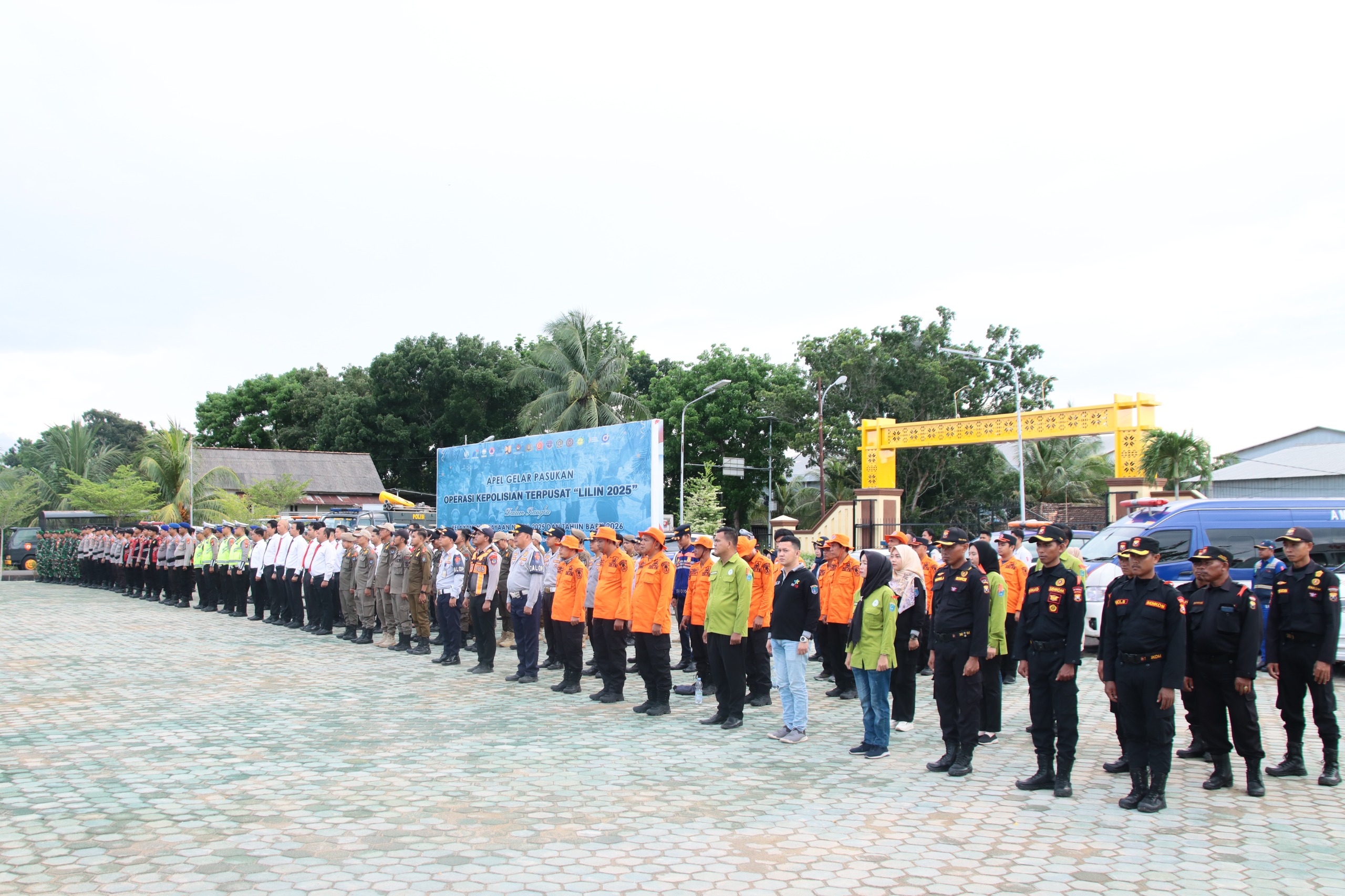 Ratusan Personel Gabungan Siap Amankan Nataru di wilayah Kabupaten OKI