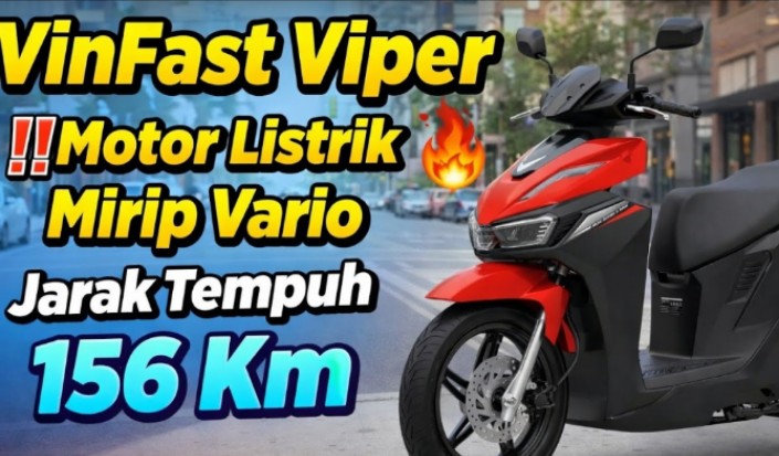 Motor Listrik Terjangkau Resmi Mengaspal, VinFast Viper 2026 Hadir dengan Jarak 156 Km dan Fitur Premium