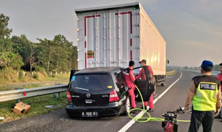 Begini Kronologi Pasutri Pengurus Partai Gelora PALI yang Alami Kecelakaan Maut di Tol Terpeka OKI