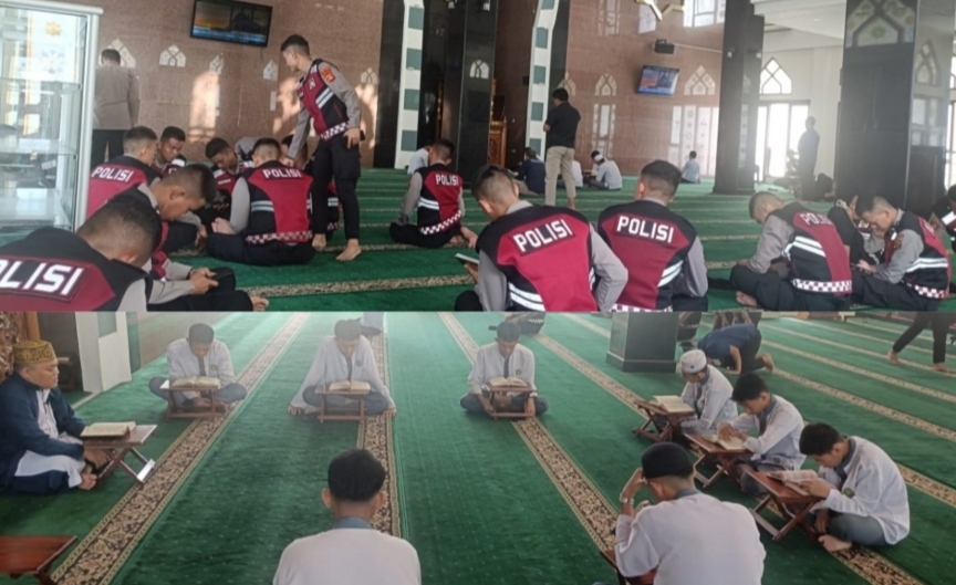 Polda Sumsel Ajak Personel dan Pelajar Jadi Generasi Qurani Lewat Tadarus Ramadhan