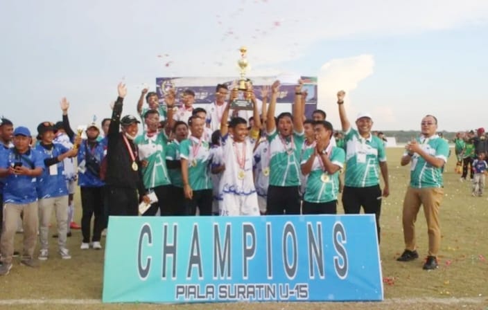 PS Ogan Ilir Kalahkan PS Palembang di Final Piala Soeratin U-15 Tahun 2022