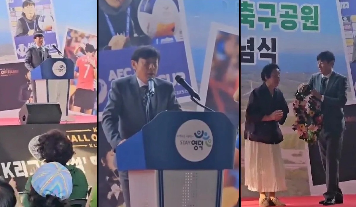 Menjadi Sosok Berjasa bagi Kota Yoengdeok, Nama Shin Tae-Yong Diabadikan Jadi Nama Lapangan di Korea