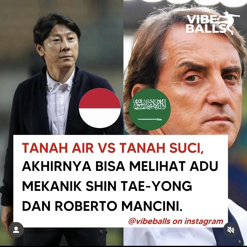 Tanah Air VS Tanah Suci, Adu Strategi dari 2 Maestro Terbaik Sepakbola Asia