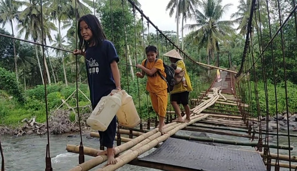 PUPR Empat Lawang Usulkan Perbaikan Jembatan Gantung Tanjung Raman di APBD Perubahan