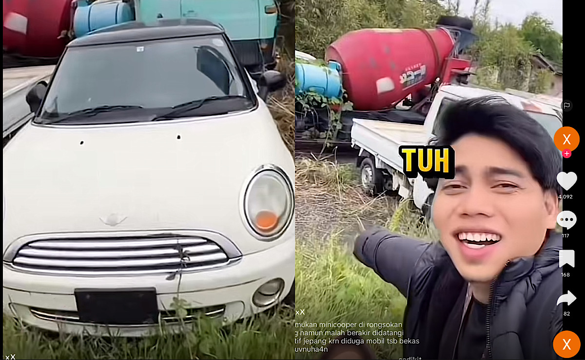 TKI di Jepang Bikin Konten Mobil Mini Cooper di Rongsokan Didatangi Polisi Terkait Kasus Dugaan Pembunuhan