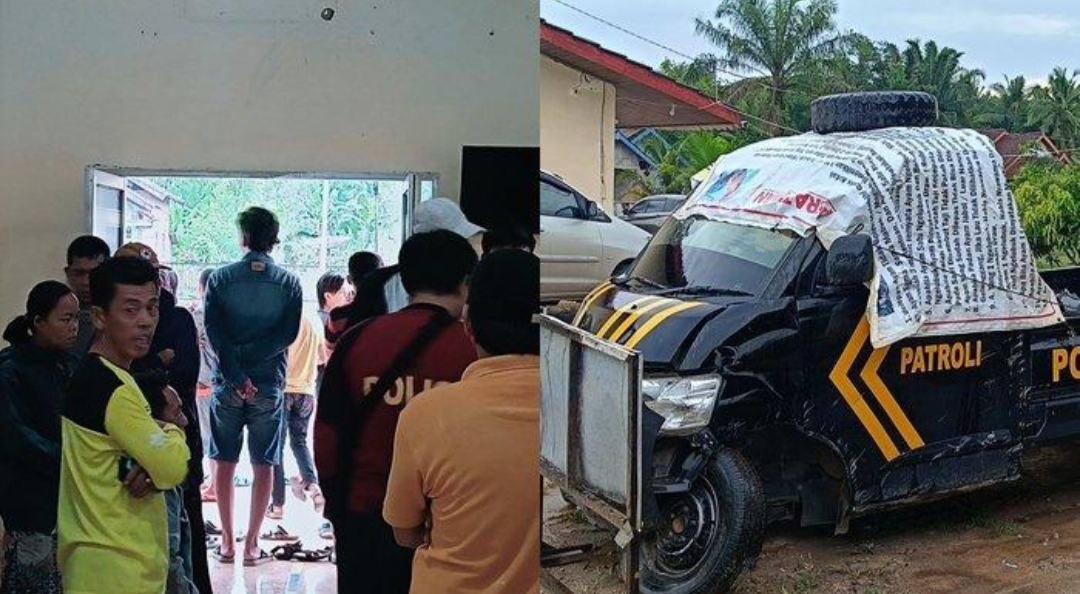 Warga Lempuing Jaya OKI Marah Usai Mobil Patroli Polisi Tabrak 3 Warga, Begini Kata Kapolsek