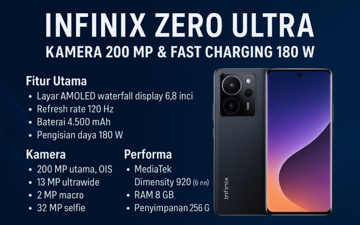 Infinix Zero Ultra, Ponsel 200MP dan Fast Charging 180W Gegerkan Pasar Smartphone Flagship