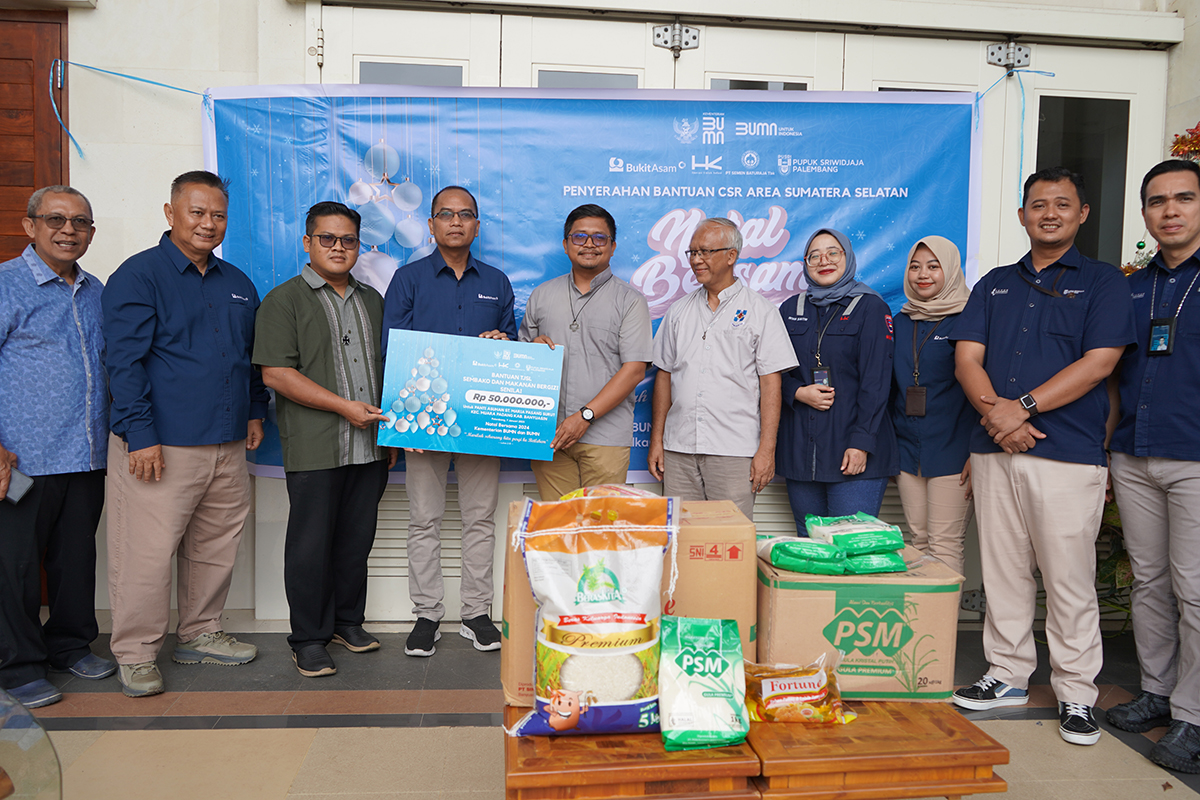 Sinergi BUMN Regional Palembang, Tebar Kasih Natal ke Panti Asuhan di Sumatera Selatan