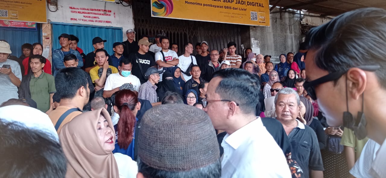 Pedagang Pasar 16 Ilir Hadang Perumda Palembang Jaya dan PT BCR yang Akan Lakukan Relokasi