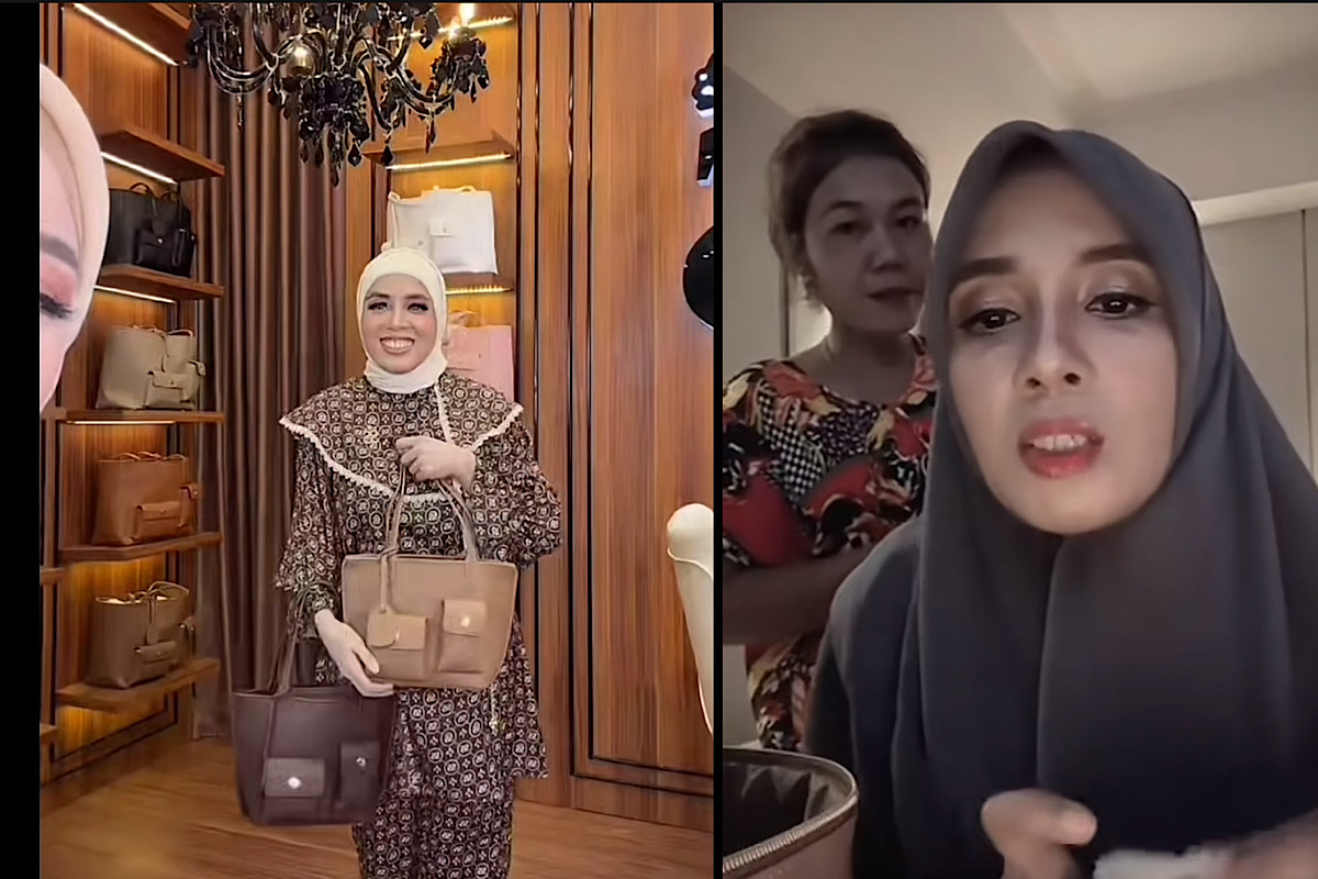 Melda Safitri Kagok Pratekan Cara Jualan Cabe di Pasar, Kini Jualan Tas Mahal Shella Saukia 
