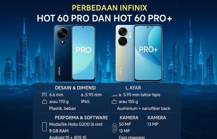 Infinix Rilis Hot 60 Pro dan Hot 60 Pro+, Intip Bedanya! Mana Lebih Worth It Dibeli?