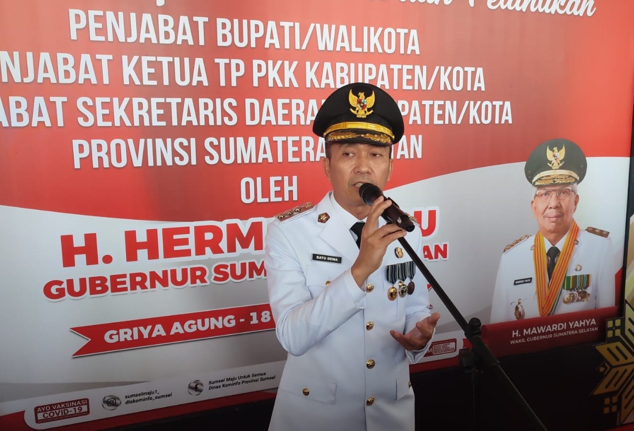 Ratu Dewa Resmi Jabat Pj Wali Kota Palembang Usai Dilantik Gubernur Sumsel, Berikut Programnya