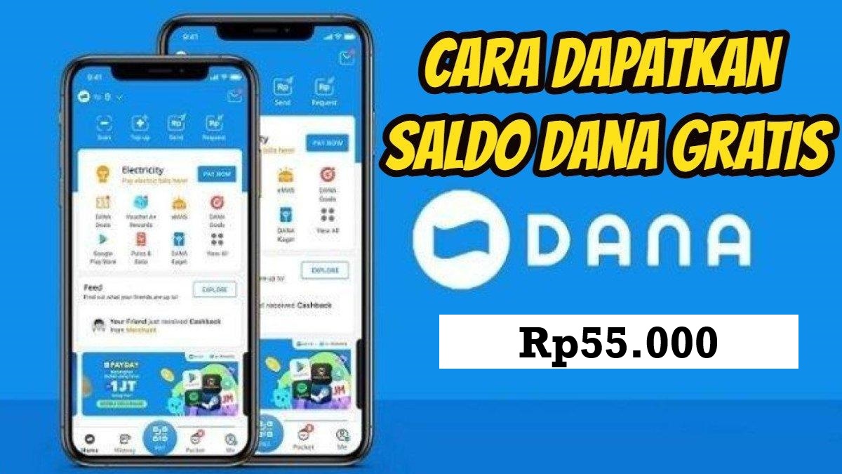 Klaim Link DANA Kaget, Dapatkan Saldo Gratis Rp55.000 Bisa Buat Belanja Kebutuhan Harian