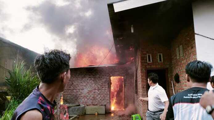 Masak untuk Acara Yasinan, Rumah di Megang Sakti Musi Rawas Terbakar