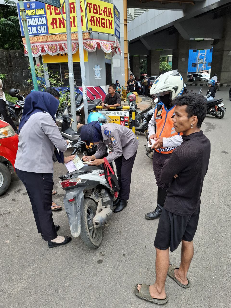 Razia Gabungan Tingkatkan PAD Palembang Sektor Pajak, Belasan Kendaraan Ditilang, Mayoritas Motor 