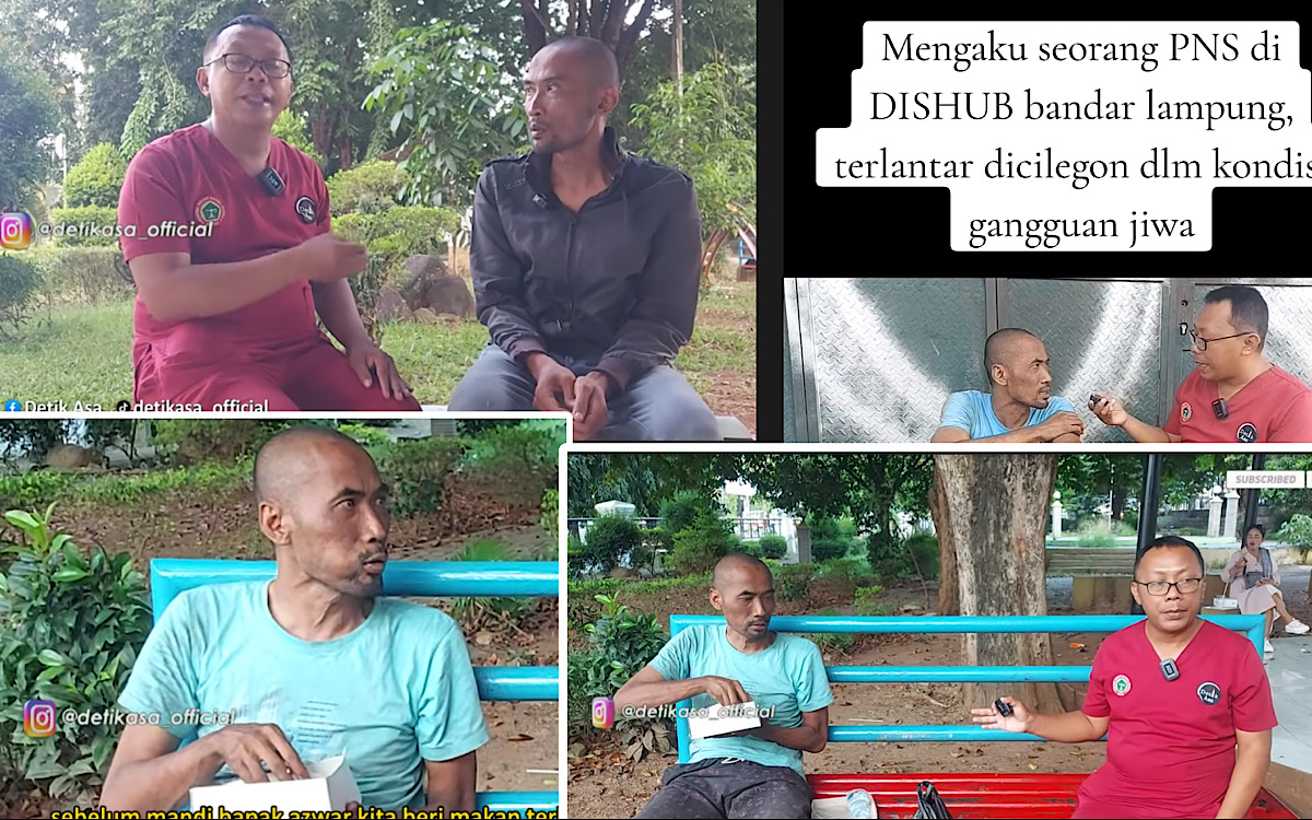 Pria Ini Tak Merasa Gila Hanya Cuti dari Dishub Bandar Lampung: ‘Pulang Tak Punya Ongkos Saya’