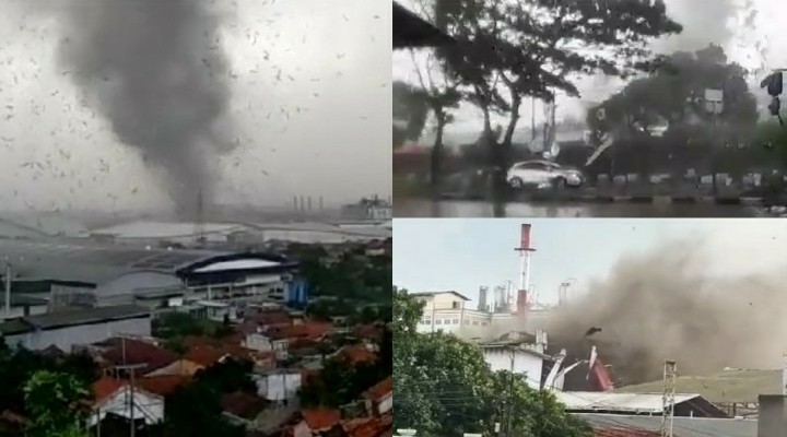 Allahuakbar! Detik-detik Saat Terjadi Angin Puting Beliung di Rancaekek, Ada Suara Takbir yang Bikin Merinding