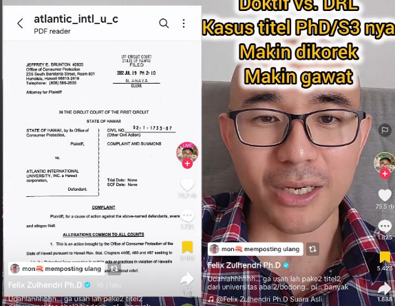 Dokter Ini Bongkar Soal Titel S3 dr Richard Lee, Gawat Ternyata Universitasnya Ilegal?