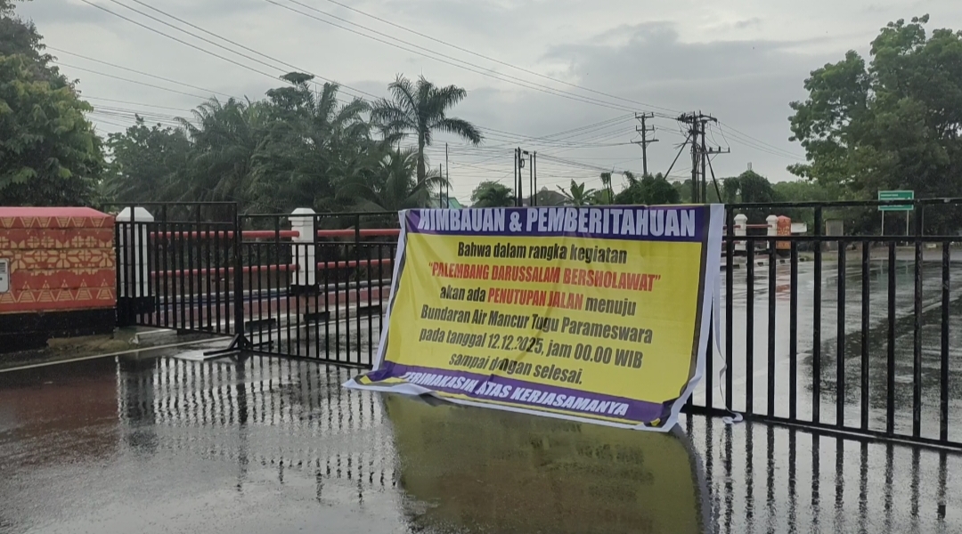 Warga Diimbau Waspadai Penutupan Jalan untuk Acara 'Palembang Darussalam Bersholawat' di Jakabaring