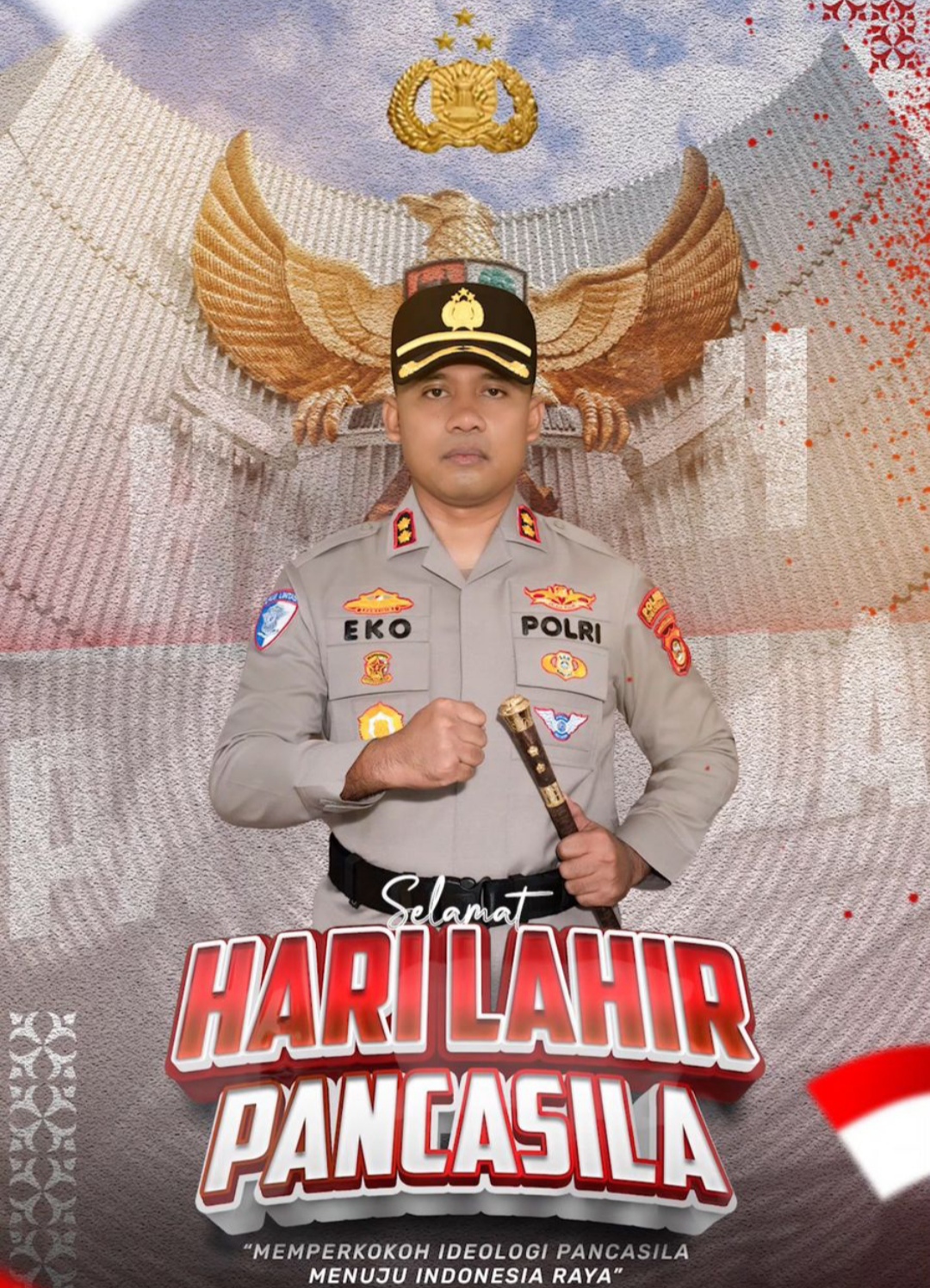 Peringatan Hari Lahir Pancasila, Kapolres OKI Ajak Masyarakat Perkokoh Ideologi Bangsa
