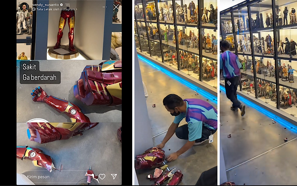Pengunjung Bocil di Iconic Tak Sengaja Hancurkan Iron Man, Harga Rp33 Juta Guys, Begini Respon Pemiliknya? 