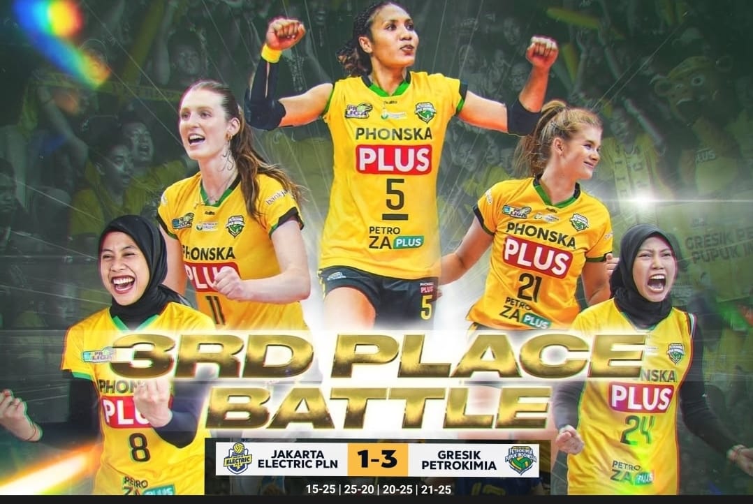 Drama 4 Set, Petrokimia Pupuk Indonesia Juara Tiga Proliga 2025 Usai Tundukkan Electric PLN