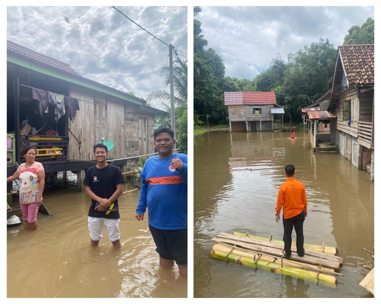 Sungai Ogan Meluap, 41 Rumah di Lubuk Keliat Ogan Ilir Terendam Banjir