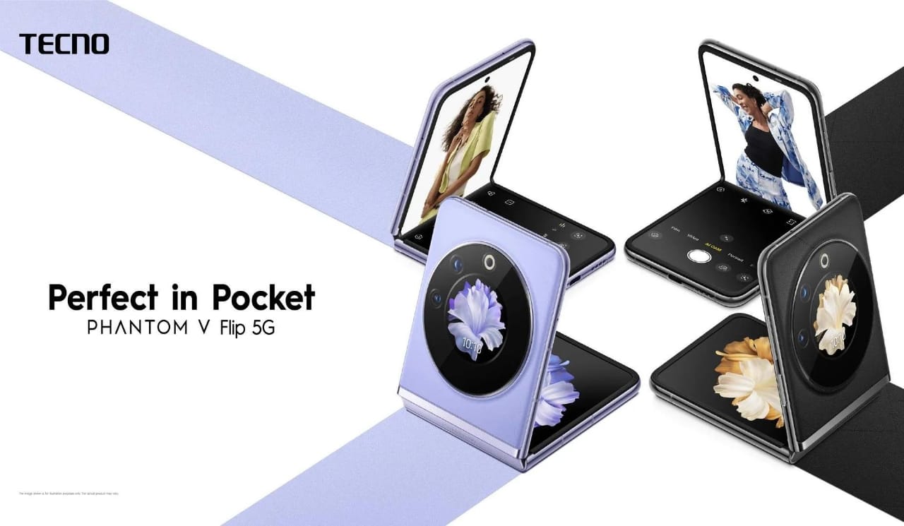 Tecno Phantom V Flip 5G Pilihan Ponsel Lipat Elegan Dibalut Desain Futuristik 